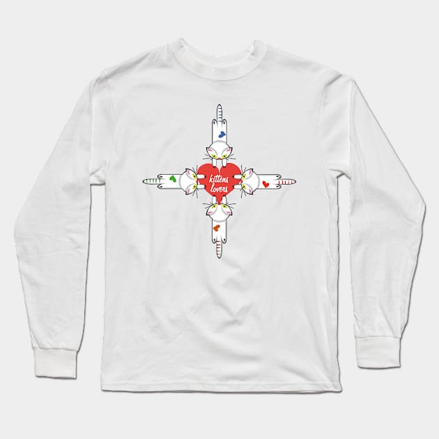 kittens lovers Long Sleeve T-Shirt by Myrarte